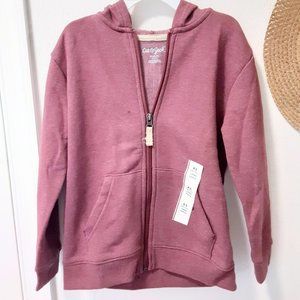 NWT Boy's XS 4/5 Hoodie Zip-Up Maroon